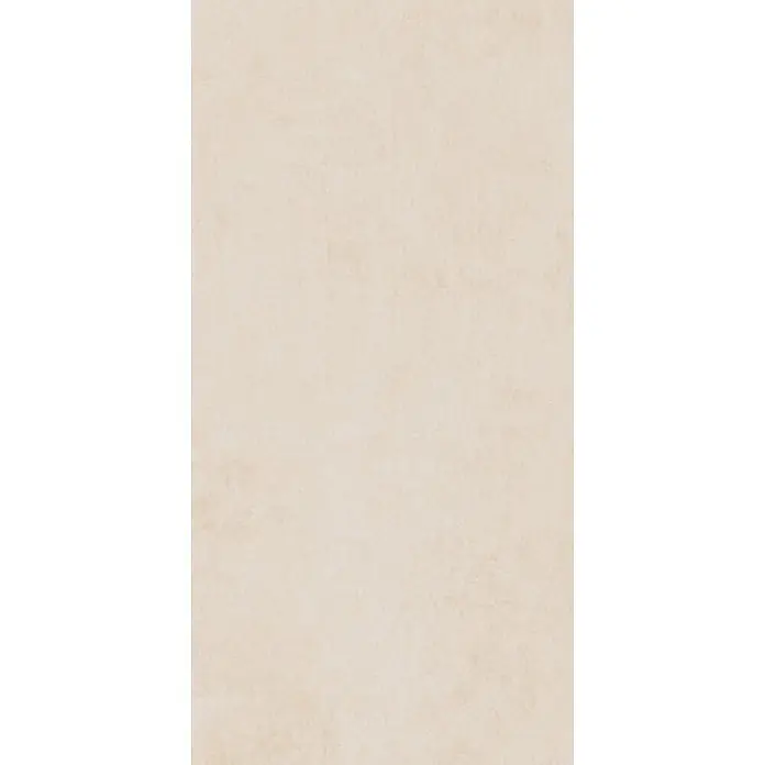 Feinsteinzeugfliese FABBRICA BEIGE – 60 x 120 cm, Betonoptik, Mat -  - Heller, gebrochen weißer strukturierter Hintergrund mit subtiler Schattierung.