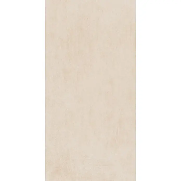 Feinsteinzeugfliese FABBRICA BEIGE – 60 x 120 cm, Betonoptik, Mat -  - Helle, beige strukturierte Oberfläche mit subtilen Variationen, die Leinwand oder Putz ähnelt.