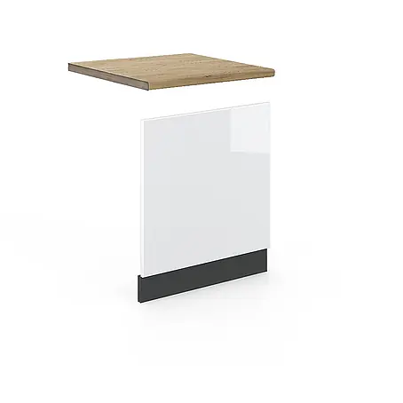 Vicco Frontblende Fame-Line, Weiß Hochglanz, 60 cm