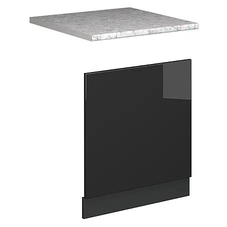 Vicco Frontblende Fame-Line, Anthrazit Hochglanz, 60 cm