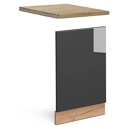 Vicco Frontblende Fame-Line, Anthrazit Hochglanz, 45 cm