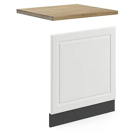 Vicco Frontblende R-Line, Weiß Landhaus, 60 cm