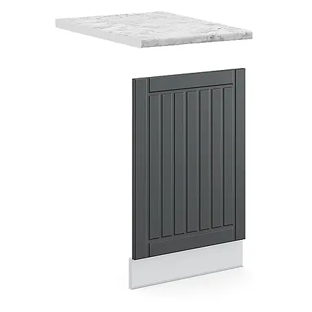 Vicco Frontblende Fame-Line, Anthrazit Landhaus, 45 cm