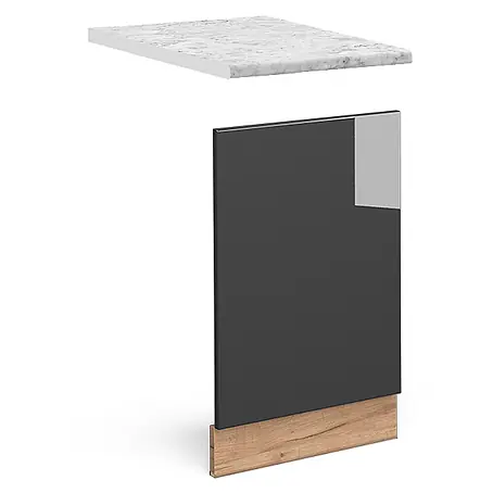 Vicco Frontblende Fame-Line, Anthrazit Hochglanz, 45 cm