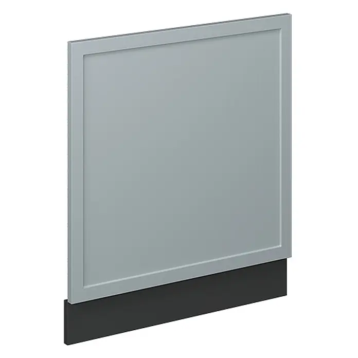 Frontblende Fame-Line 60 cm Hellblau-grau Art.-Nr. 49945 -  - Hellgraues, gerahmtes Möbel-Abschlusspanel mit dunkelgrauem Sockel.