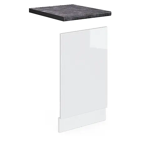 Frontblende R-Line 45 cm Weiß Hochglanz Art.-Nr. 46246