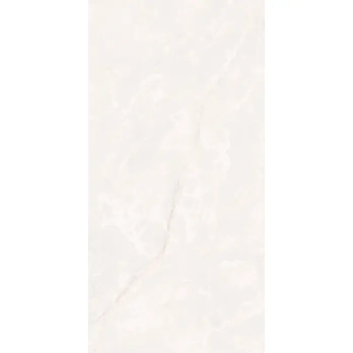 Feinsteinzeugfliese GINZA WHITE – 60 x 120 cm, Marmoroptik, Lappato -  - Helle cremefarbene Onyx- oder Marmoroberfläche mit zarter natürlicher Maserung.