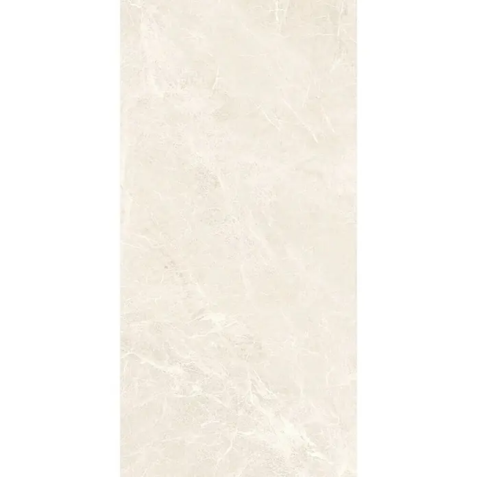 Feinsteinzeugfliese PRESTIGE BONE – 60 x 120 cm, Marmoroptik, Mat -  - Helle creme-farbene Marmorfliese mit subtilen weißen Adern.
