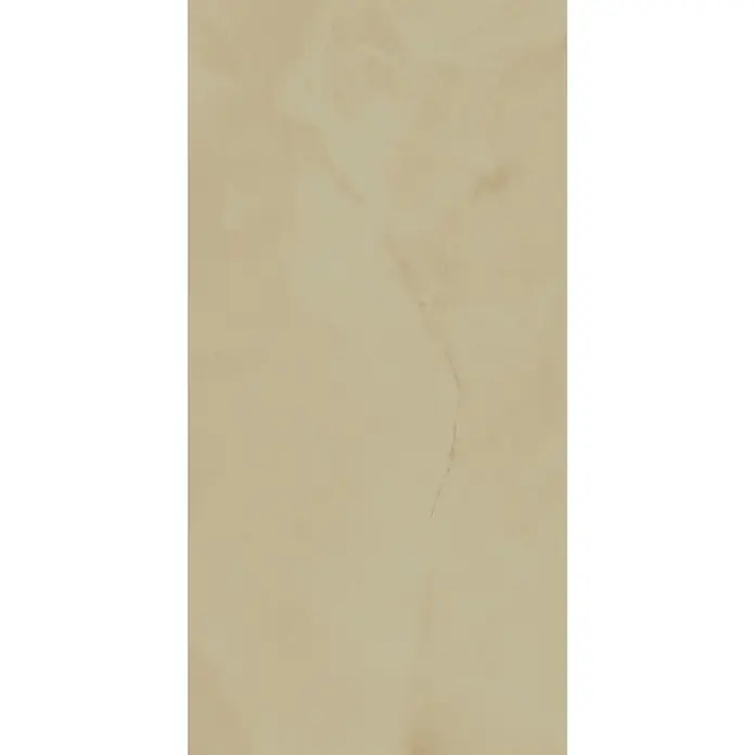 Feinsteinzeugfliese ONYX POLISHED – 60 x 120 cm, Onyxoptik, Brillant -  - Helle beige Natursteinplatte mit feiner, warm getönter Maserung, ideal für elegante Oberflächen.