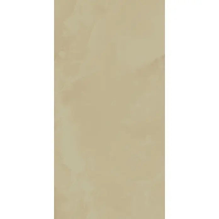 Feinsteinzeugfliese ONYX POLISHED – 60 x 120 cm, Onyxoptik, Brillant -  - Warme beige Marmoroptik-Oberfläche mit sanften, fließenden Mustern.