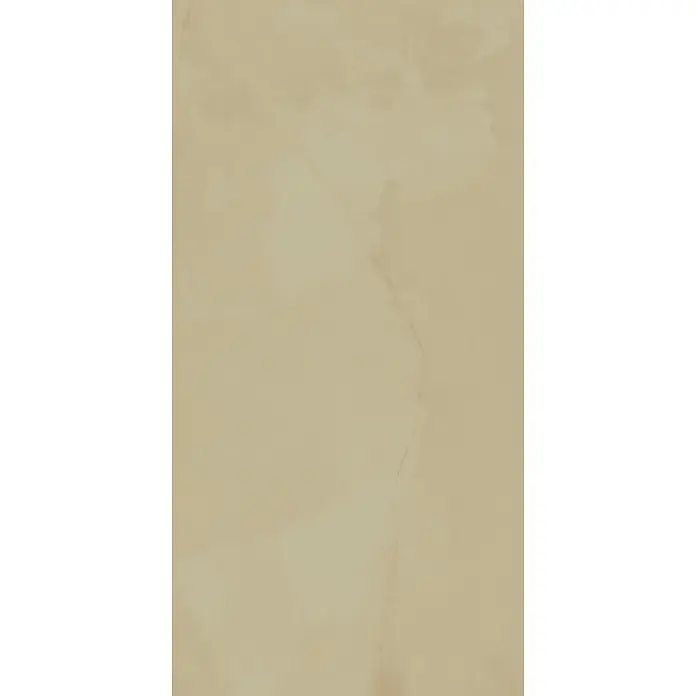 Feinsteinzeugfliese ONYX POLISHED – 60 x 120 cm, Onyxoptik, Brillant -  - Helle beige Marmorstruktur mit subtilen Äderungen.