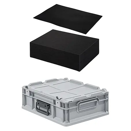 Proregal  Eurobox Eurobox NextGen Portable mit Rasterschaumstoff & Schaumstoffeinlage