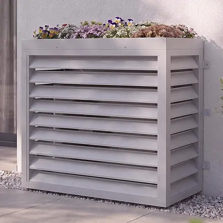Mendler Verkleidung für Klimaanlage/Wärmetauscher HWC-O43-5 - grau-weiß