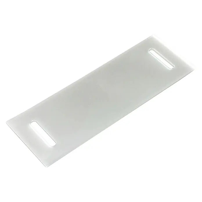Kantenschutz - Geeignet für: Spanngurte bis 50 mm Breite, Stärke: 5 mm, Kunststoff, Weiß - Transparente Kunststoff-Befestigungslasche mit länglichen Aussparungen an beiden Enden zur einfachen Montage und sicheren Fixierung.