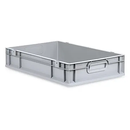 Eurobox NextGen Grip 12x40x60cm 23L Griffe geschlossen Glatter Boden Grau