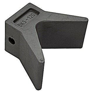 V-Block-Bugauflage (Schenkellänge: 50 mm, Befestigungsbreite: 50 mm, Kunststoff, Schwarz)