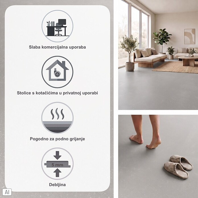 b!design Vinylboden SPC (Chiasso, Fliese, 800 x 400 x 5 mm) | BAUHAUS