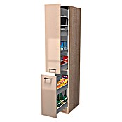 Flex-Well Palma Apotheker-Hochschrank (57 x 30 x 200 cm, Dekor Front: Kaschmir Glanz, Dekor Korpus: Sonoma Eiche (außen))