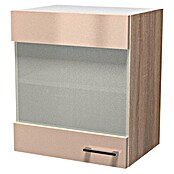 Flex-Well Palma Glas-Hängeschrank (32 x 50 x 54 cm, Dekor Front: Kaschmir Glanz, Dekor Korpus: Sonoma Eiche (außen))