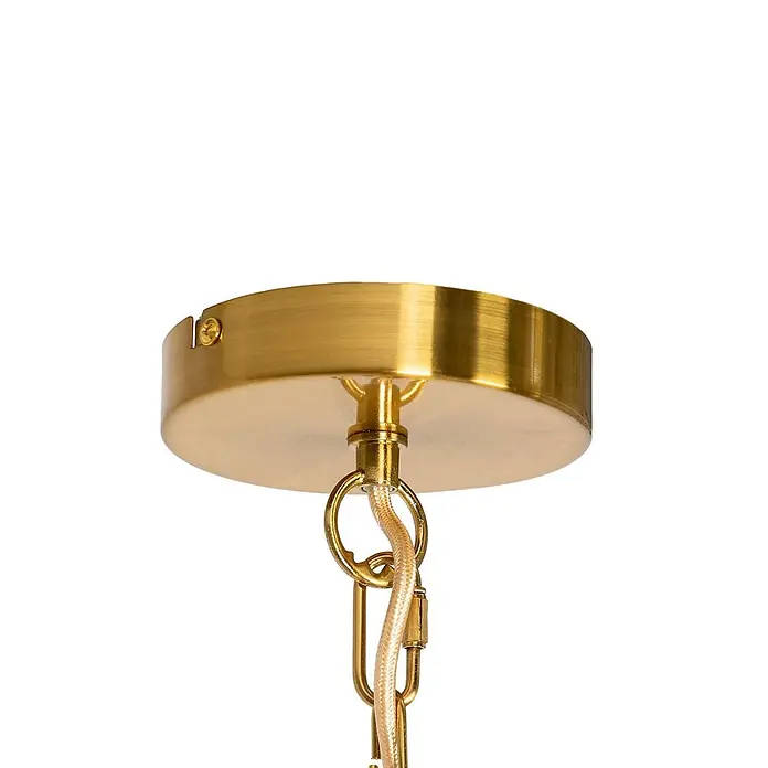 Lindby Kronleuchter in messing, Hängelampe Chandelier -  - Messingfarbene Deckenrosette mit Aufhängeöse für eine Leuchte.
