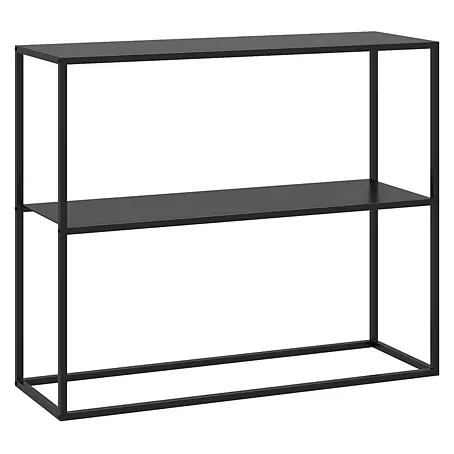 SONNENH Metallregal, Stahl, 90 x 30 cm, Schwarz