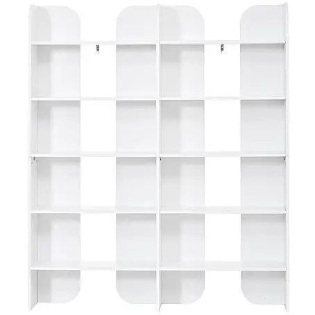 SONNENH Bücherregal, Spanplatte, 135 x 25 cm, Weiß