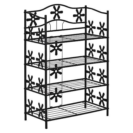 SONNENH Metallregal, Metall, 595 x 30 cm, Schwarz