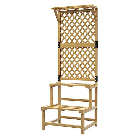 SONNENH Holzregal, Holz, 60 x 50 cm, Gelb