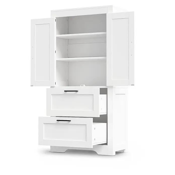 SONNENH Holz-Mehrzweckschrank, MDF, 60 x 30 cm, Weiß online kaufen bei BAUHAUS