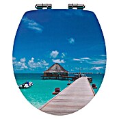Poseidon WC-Sitz BoraBora (Mit Absenkautomatik, MDF, Blau)