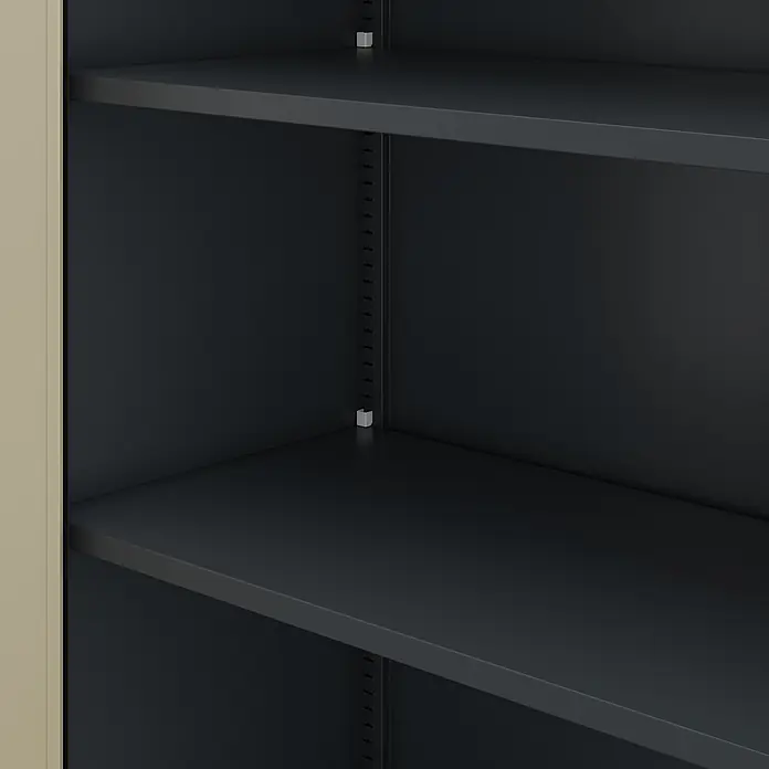 Jan Nowak Büro-Aktenschrank JAN H, 195 x 90 x 40 cm, anthrazit / Eiche Sonoma - 