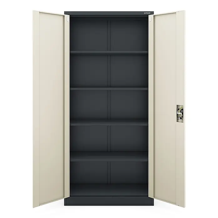 Jan Nowak Büro-Aktenschrank JAN H, 195 x 90 x 40 cm, anthrazit / Eiche Sonoma - 