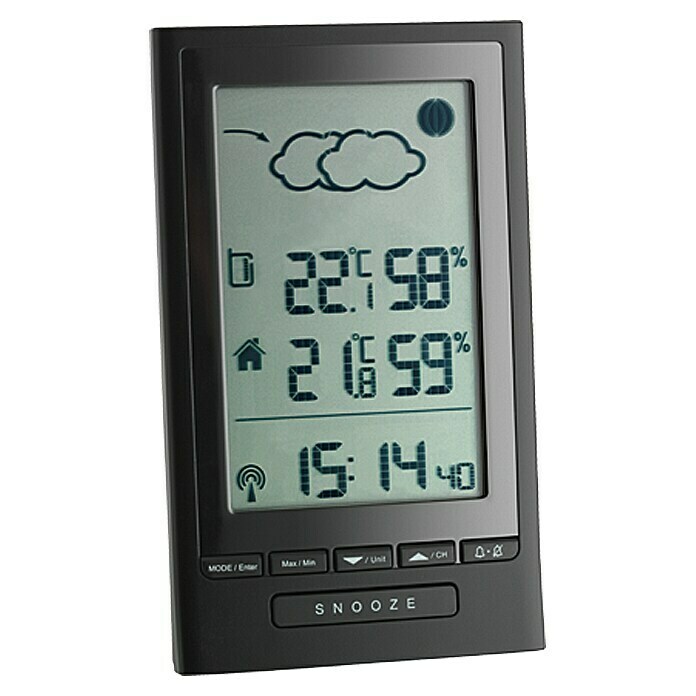TFA Dostmann Radijsko meteorološko računalo Modus Plus (Digital, Domet senzora: Maks. 75 m)