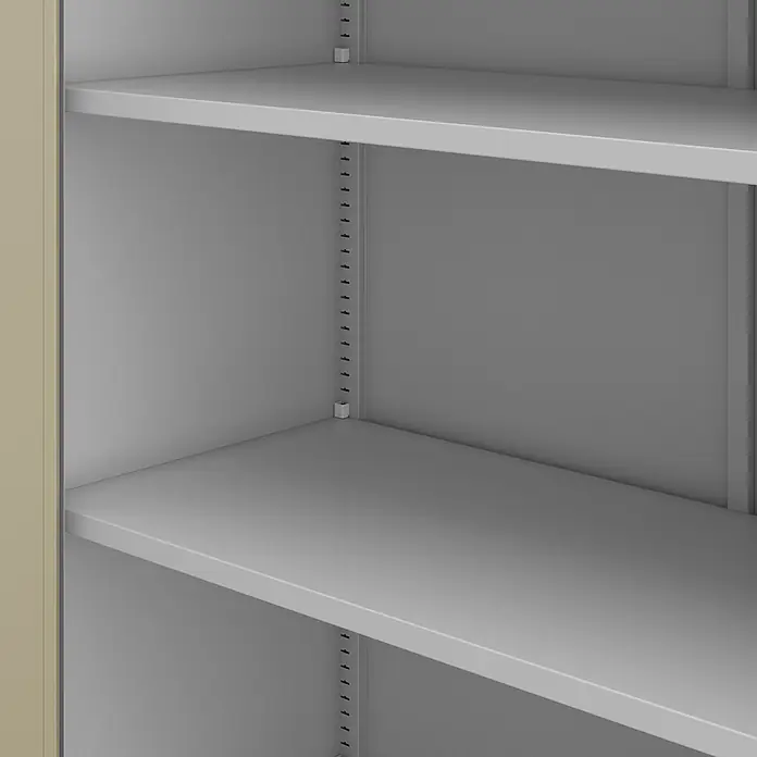 Jan Nowak Metall-Aktenschrank JAN II, 185 x 115 x 40 cm, grau / Eiche Sonoma - 