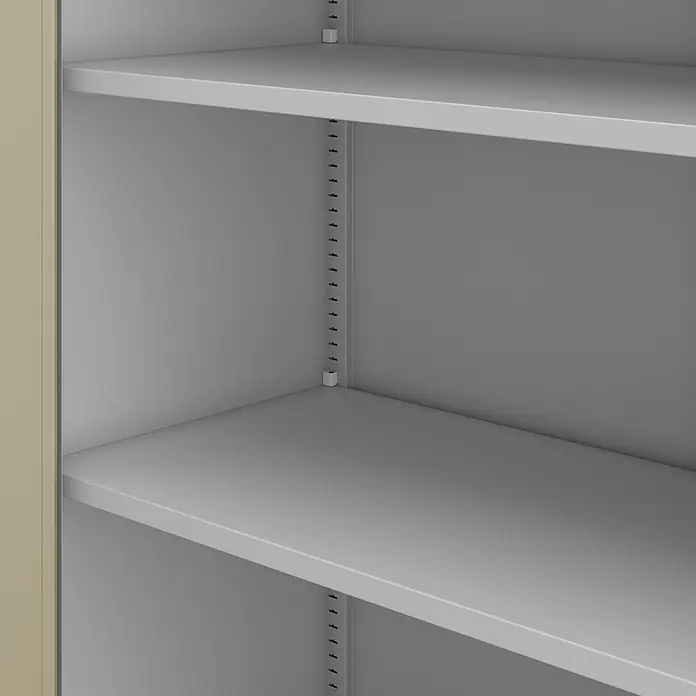 Jan Nowak Büro-Aktenschrank JAN H, 195 x 90 x 40 cm, grau / Eiche Sonoma - 