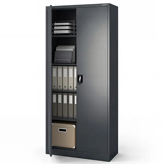 Jan Nowak Metallschrank JAN H2200, 220 x 90 x 40 cm, anthrazit - 