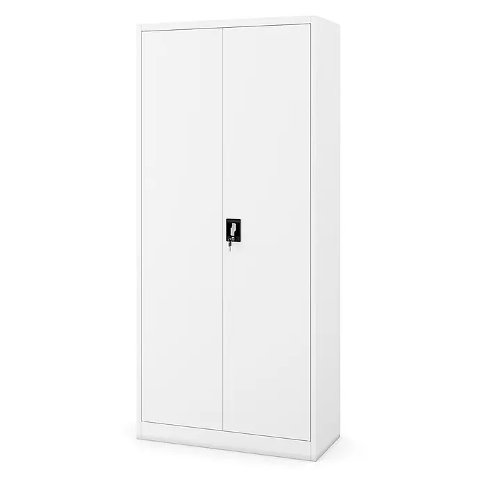 Jan Nowak Metallschrank JAN H2200, 220 x 90 x 40 cm, Weiß - 