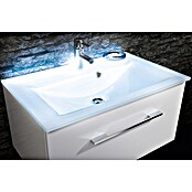 Camargue Stella Inbouwwastafel (80 x 50 cm, Glas, Wit)