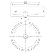 Best Design Opzetwastafel Pureline (Zonder overloop, White-wooden, Natuursteen) | BAUHAUS