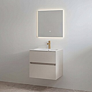 Best Design Badmeubelset Splash-60 (Totale breedte badmeubel: 59,5 cm, Taupe, Mat)
