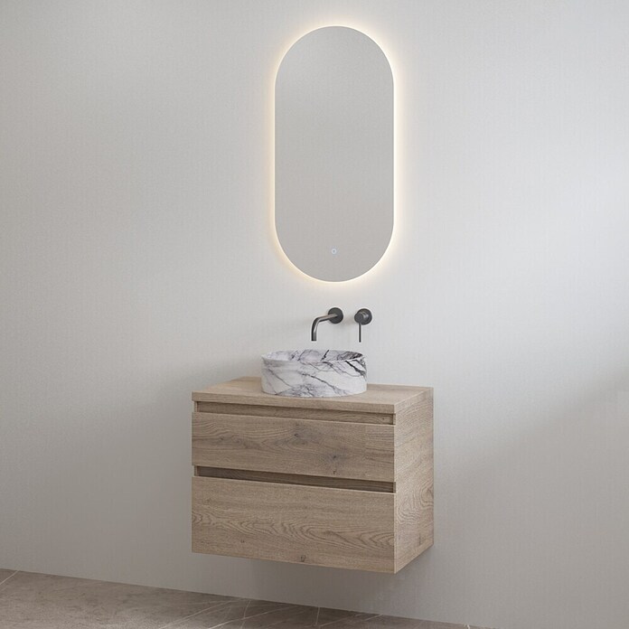 Best Design Badmeubelset Lavita-80 (Totale breedte badmeubel: 80 cm, Frosted Brown) | BAUHAUS