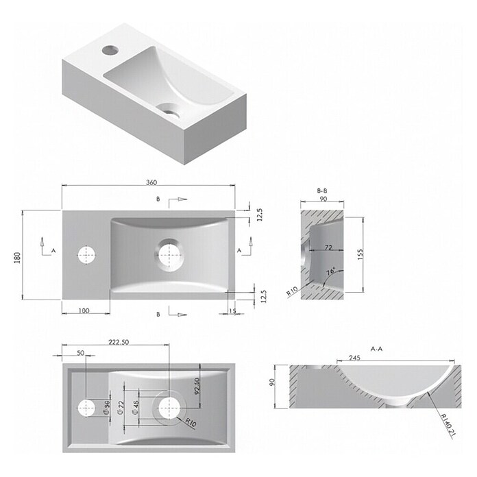 Best Design Badmeubelset Siva () | BAUHAUS