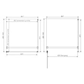 Best Design Douchecabine met hoekinstap Dalis Nano (Gecoat, Helder, Dikte: 8 mm) | BAUHAUS