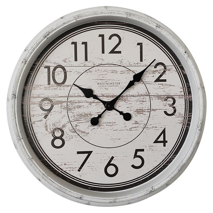 BHP Wanduhr Ariana (Durchmesser: 58 cm, Weiß) | BAUHAUS