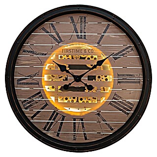 BHP Wanduhr Alissa (Durchmesser: 76 cm, Schwarz)