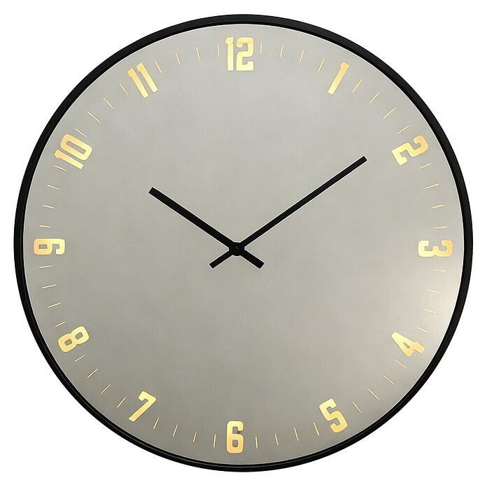 BHP Wanduhr Alissa (Durchmesser: 60 cm, Schwarz) | BAUHAUS