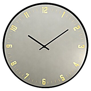 BHP Wanduhr Alissa (Durchmesser: 60 cm, Schwarz)