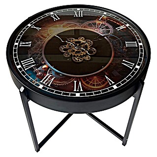 BHP Couchtisch Ivana (Ø x H: 71,5 x 57 cm, Metall, Rund, Schwarz)