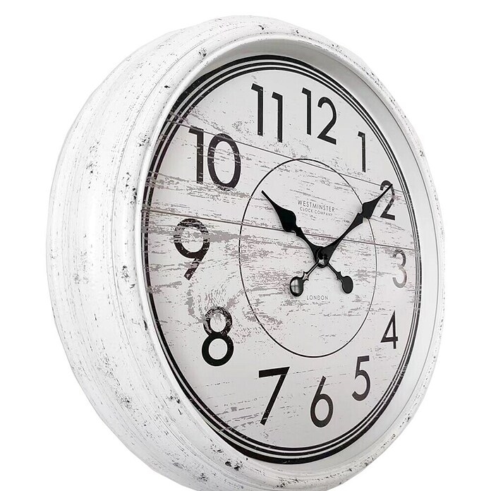 BHP Wanduhr Ariana (Durchmesser: 58 cm, Weiß) | BAUHAUS