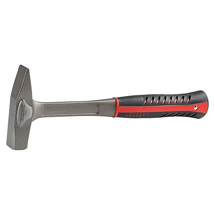 Wisent Schlosserhammer - 300 g - Ein Maurerhammer mit einem robusten Stahlkopf und einem ergonomisch geformten Griff für präzises Arbeiten und komfortable Handhabung.